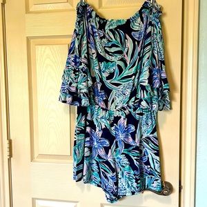 Lilly Pulitzer XL off the shoulder Romper